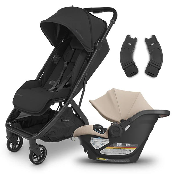 UPPAbaby MINU V3 Lightweight Travel Stroller with Aria Lightweight