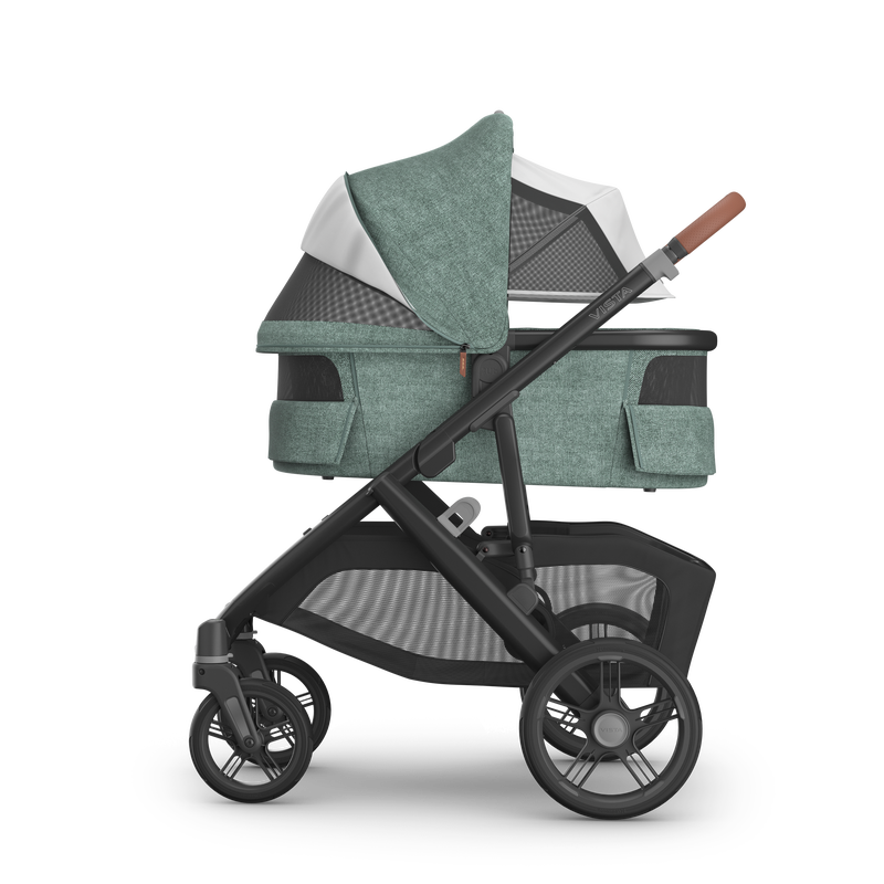 Uppababy Vista V3 Double Stroller + V2+ rumble seat + Bassinet