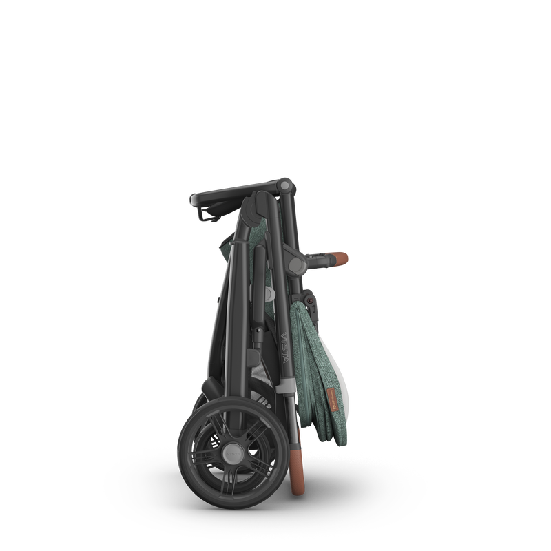 Uppababy Vista V3 Double Stroller + Bassinet folded