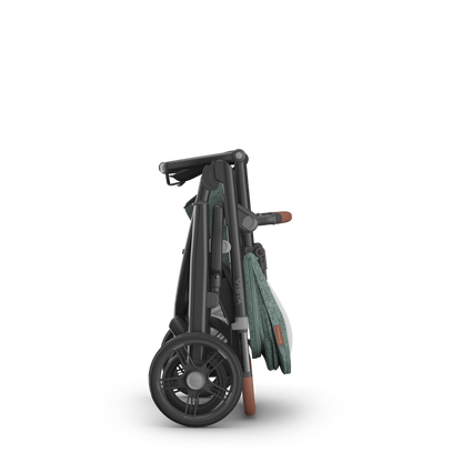 Uppababy Vista V3 Double Stroller + Bassinet folded