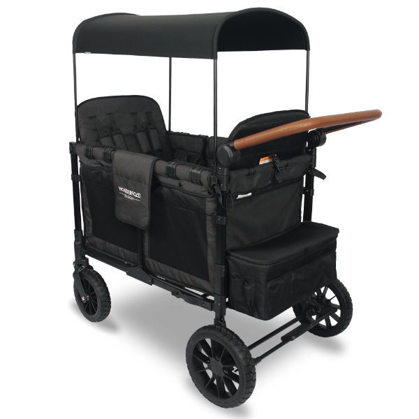 Wonderfold W4 Luxe Stroller Wagon Black