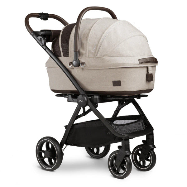 tavo dog stroller commercial Tavo Maeve + Roscoe 3-In-1 Pet Protection System, Medium Rigid - Sable