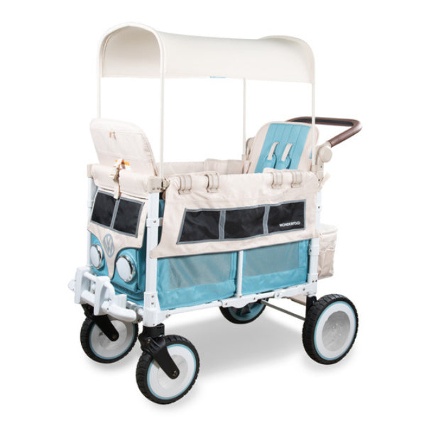pink wagon stroller WonderFold VW2 Volkswagen Stroller Wagon Bondi Blue