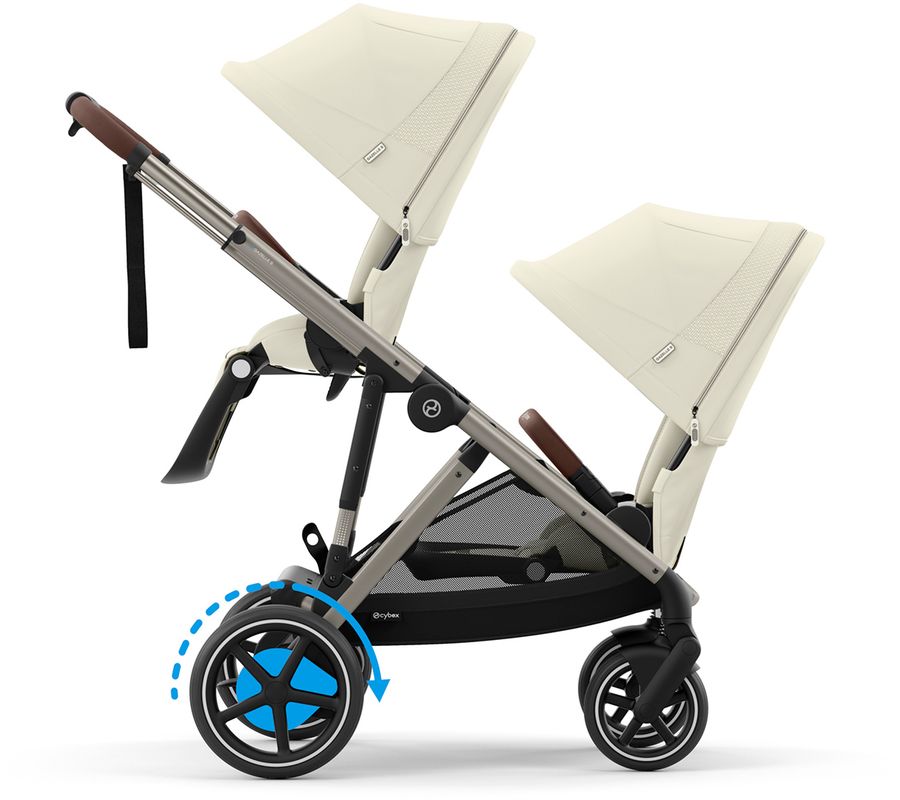 cybex e gazelle Cybex Gazelle S Stroller Stone Grey/ Silver Frame