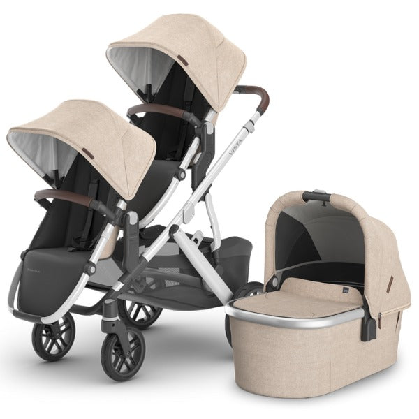 Uppababy Vista V3 Double Stroller + Bassinet