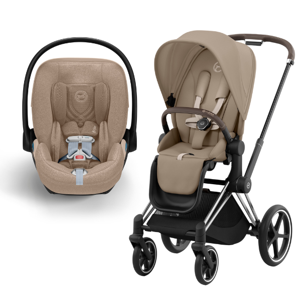 cybex priam vs bugaboo fox Cybex Priam 4 Travel System with Cloud T Sepia Black/Matt Black