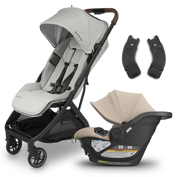 lightest uppababy car seat UPPAbaby Minu V3 + Aria V2 Travel System Greyson