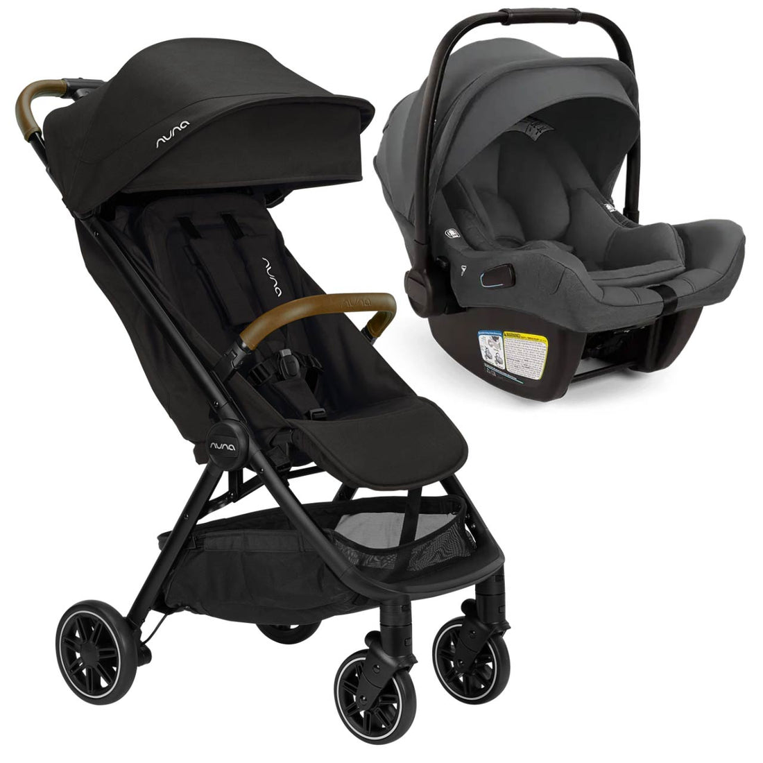 lightweight stroller compatible with nuna pipa Nuna TRVL + Pipa Aire RX Travel System Caviar/Caviar
