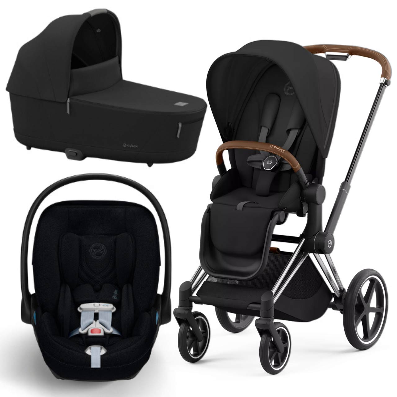 ベビーカー、バギー Cybex Priam Stroller Priam 4 + Carry Cot + Cloud T Bundle I Kidsland