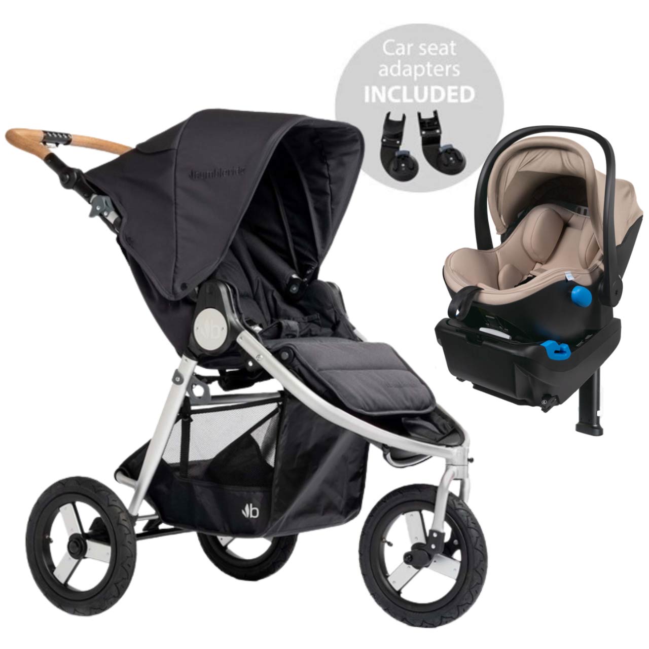 Bumbleride Indie + Clek Liing Dusk/Latte