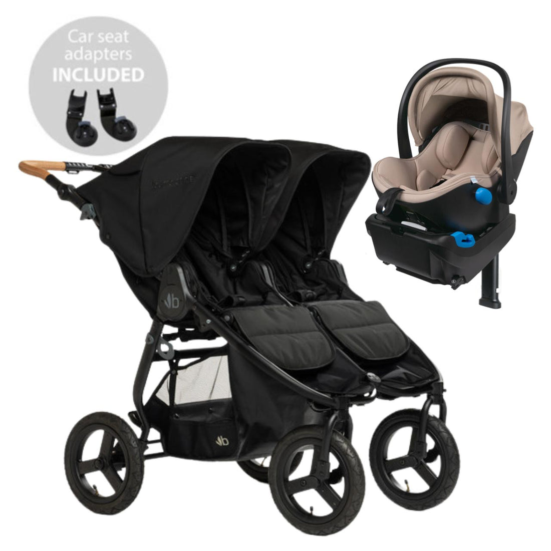 
Bumbleride Indie Twin + Clek Liing Travel System