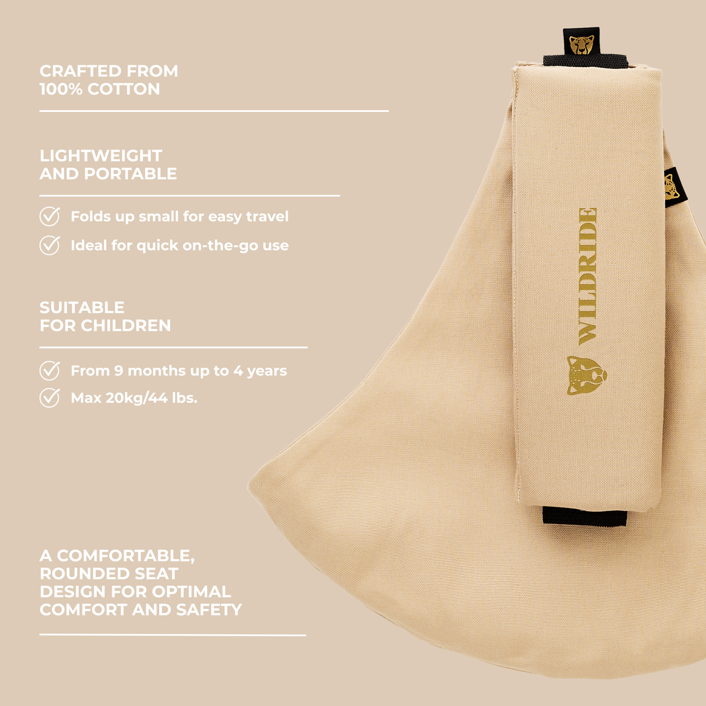 Wildride Toddler Carrier - Black