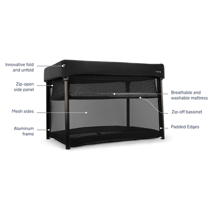 Nuna PAAL travel crib features