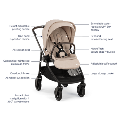 Nuna SWIV Stroller features 