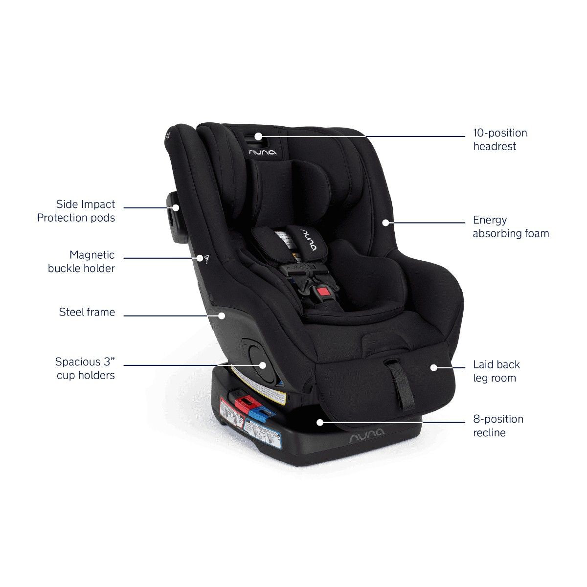 イグアナ　RAVAGE ファルコン　ネクスト Nuna RAVA next FR-Free Convertible Car Seat | Extended Rear-Facing