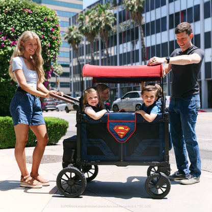 Wonderfold Superman Stroller Wagon - Quad (4 Seater) - lifestyle Image