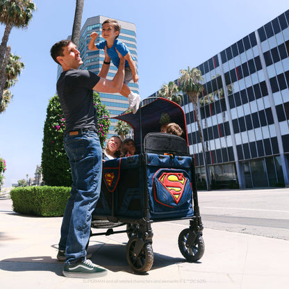 Wonderfold Superman Stroller Wagon - Quad (4 Seater) - lifestyle Image