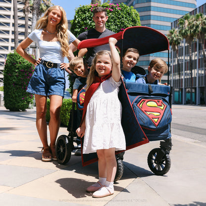 Wonderfold Superman Stroller Wagon - Quad (4 Seater) - lifestyle Image