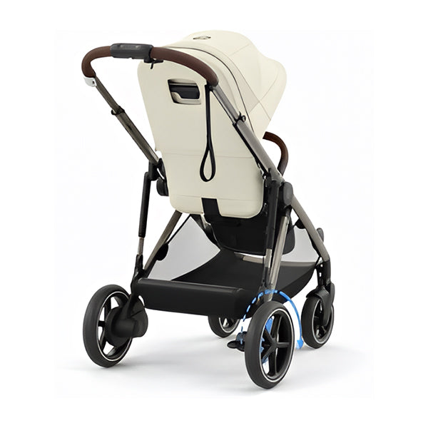 cybex global travel system Cybex e-Gazelle S Electronic Assist Stroller, Silver Frame/Ocean Blue