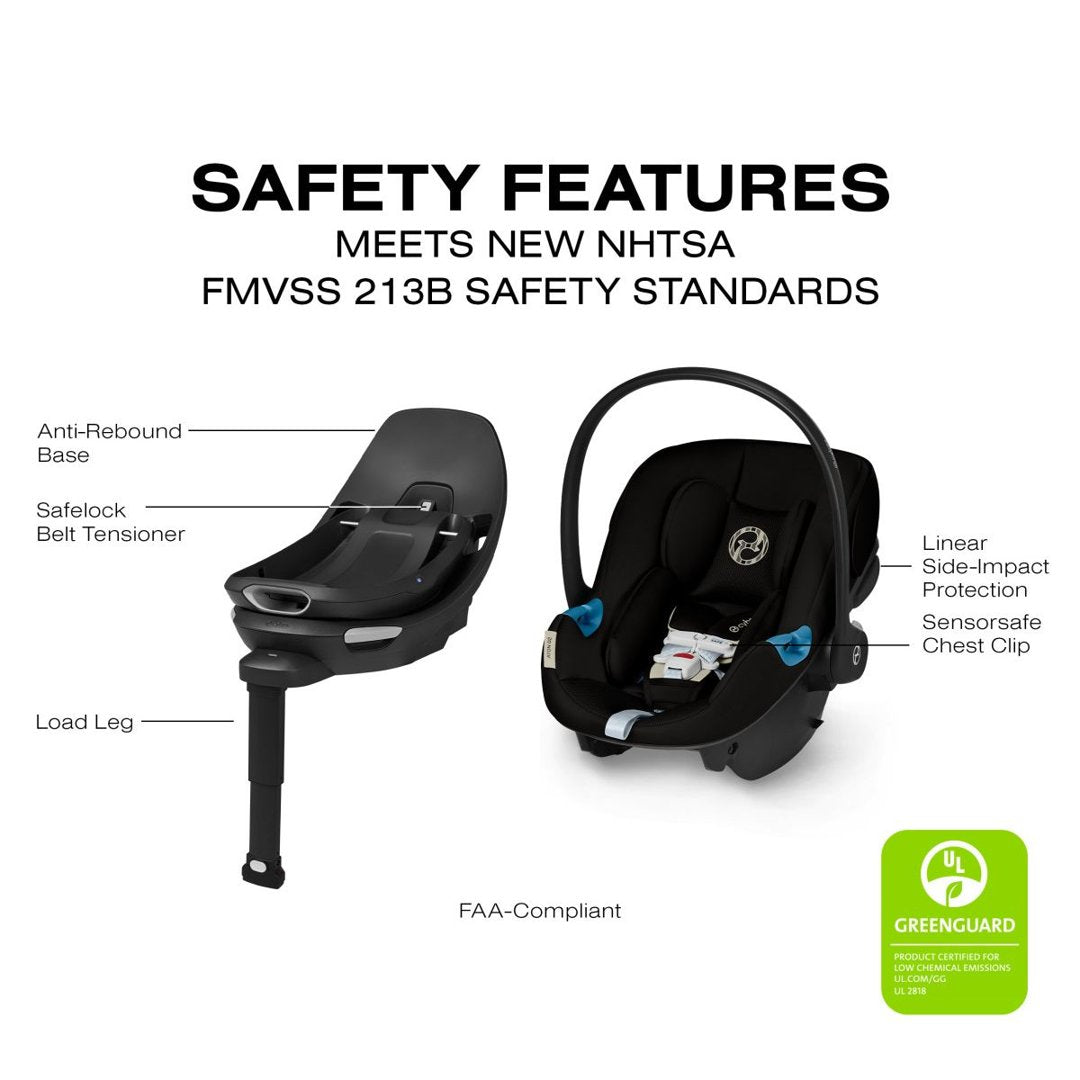 scoica cybex aton Aton G2 Swivel Infant Car Seat with Load Leg Base by Cybex Almond Beige