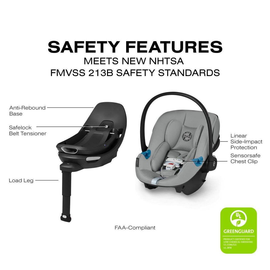 cybex aton car seat base Aton G2 Swivel Infant Car Seat with Load Leg Base by Cybex Almond Beige