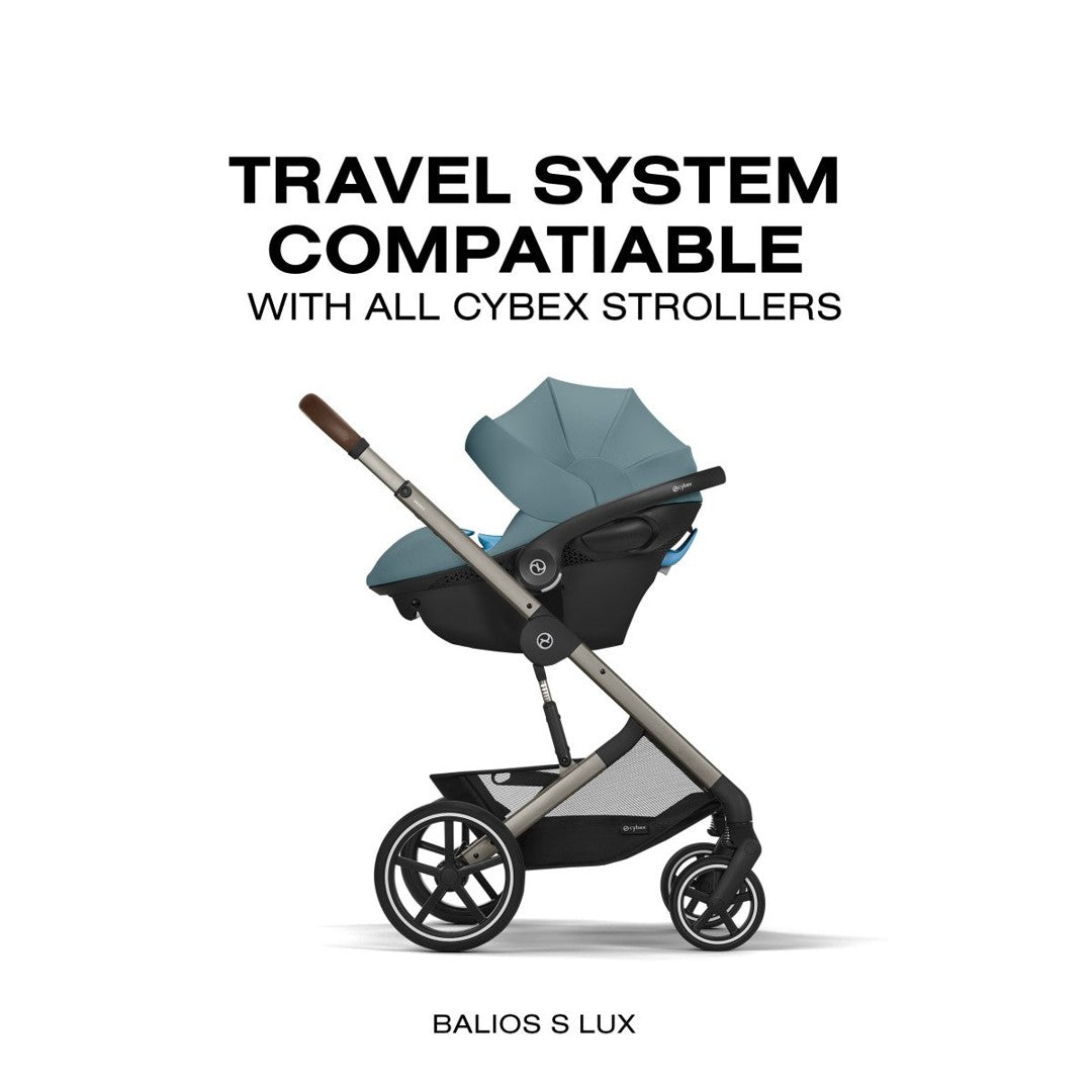cybex balios s lux & aton 2 travel system Aton G2 Swivel Infant Car Seat with Load Leg Base by Cybex Almond Beige