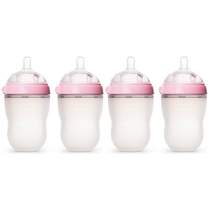Comotomo Natural Feel Baby Bottle - 8 oz (4 Pack)