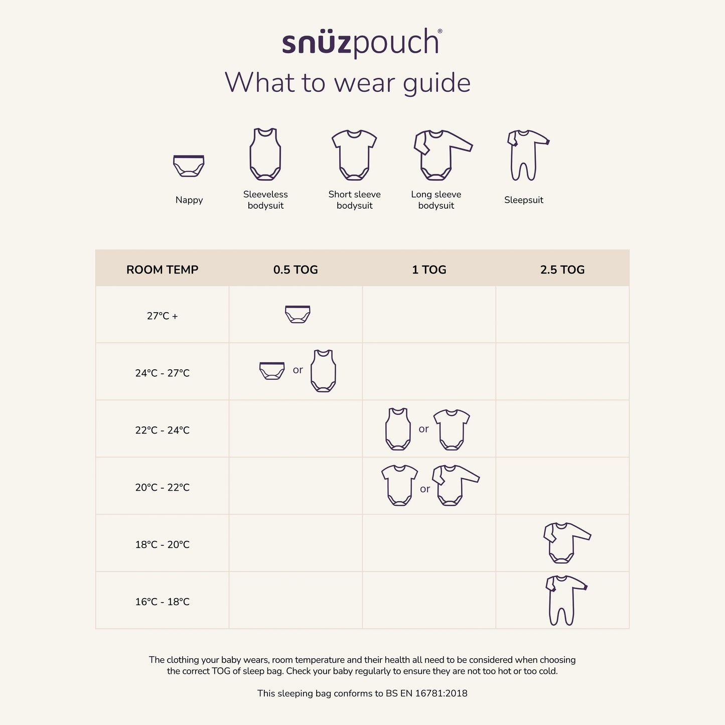 SnuzPouch Sleeping Bag - Sand Cloud