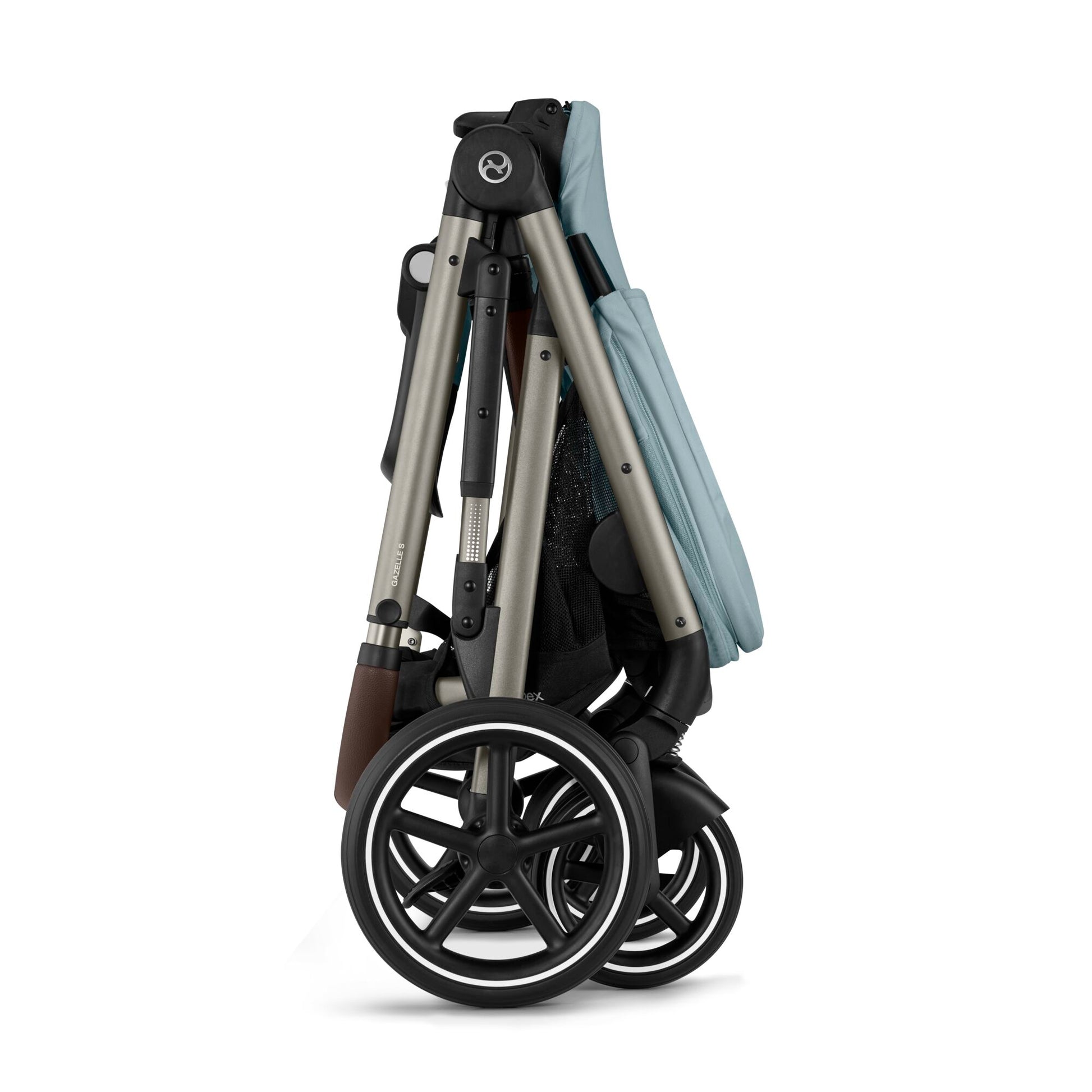 Cybex Gazelle S 2 single to double stroller folded
