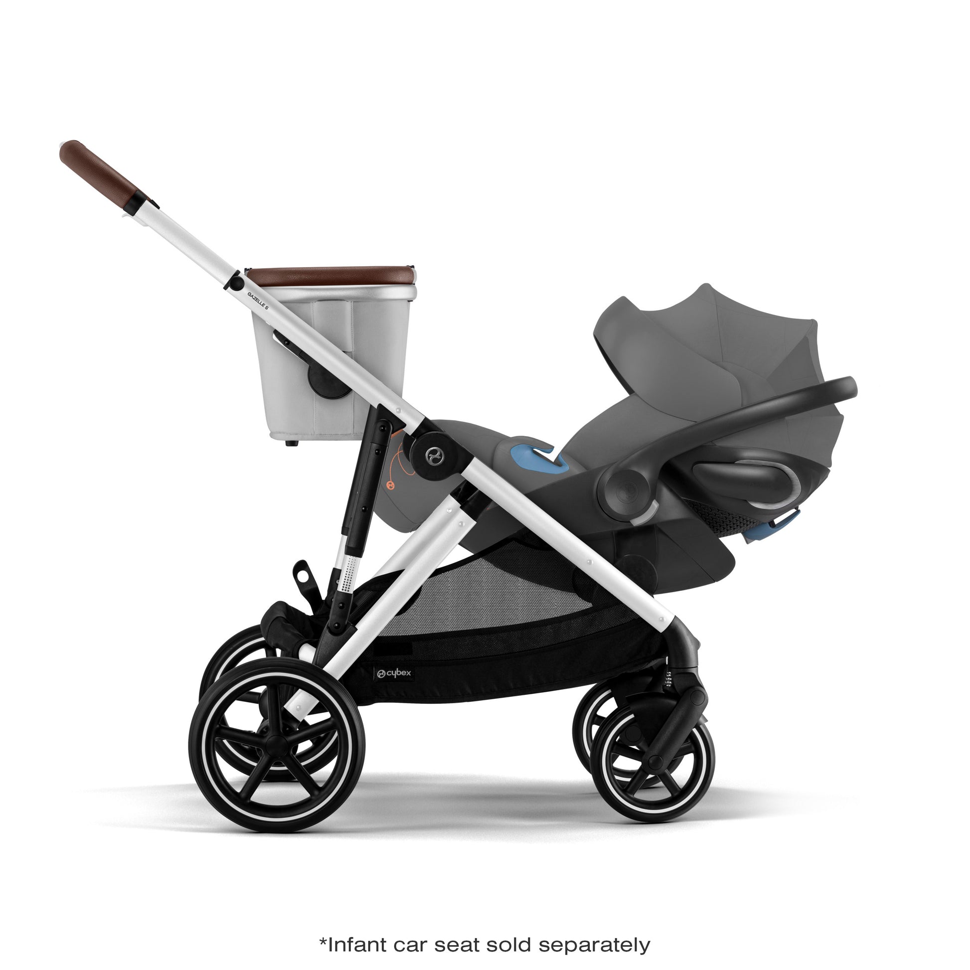 Cybex Gazelle S double with car seat and basket