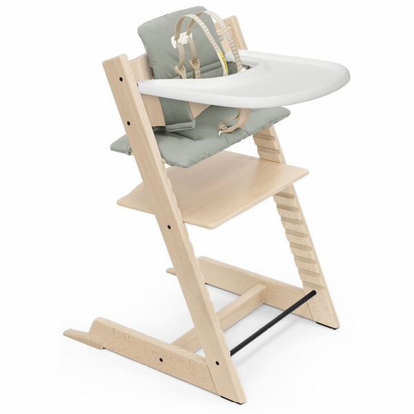 Stokke Tripp Trapp Highchair with Cushion and Tray is a great baby registry gift.