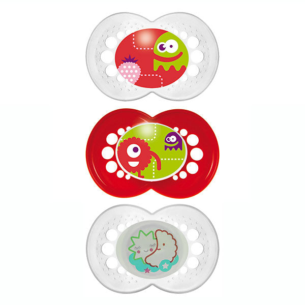 MAM Night & Day Silicone Pacifier 3pk - 6+ Mon