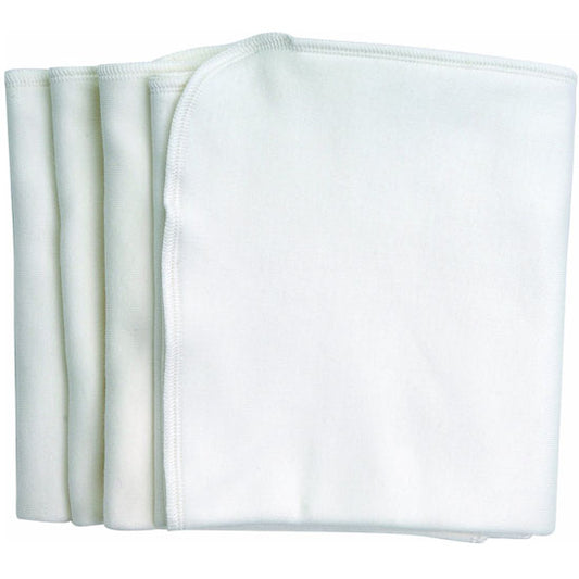 Under The Nile 4 Burp Cloths - White_thumb1