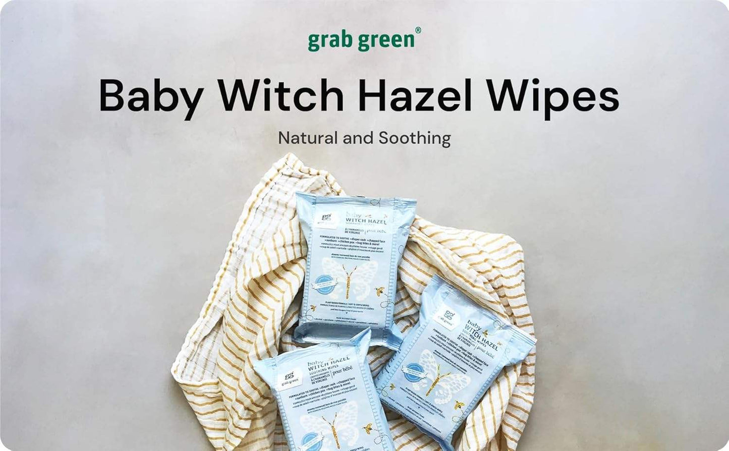 Grab Green Baby Witch Hazel Soothing Wipes