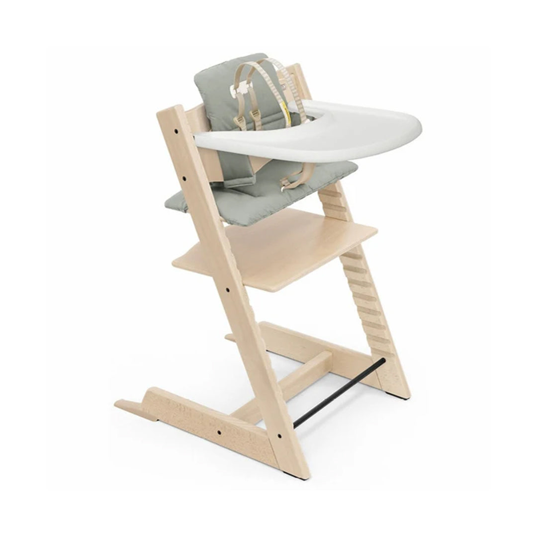 Stokke Tripp Trapp Highchair with Cushion and Tray is a great baby registry gift.