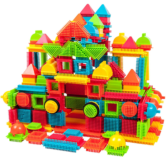 PicassoTiles PTB240 240pcs Bristle Shape 3D STEM Building Blocks