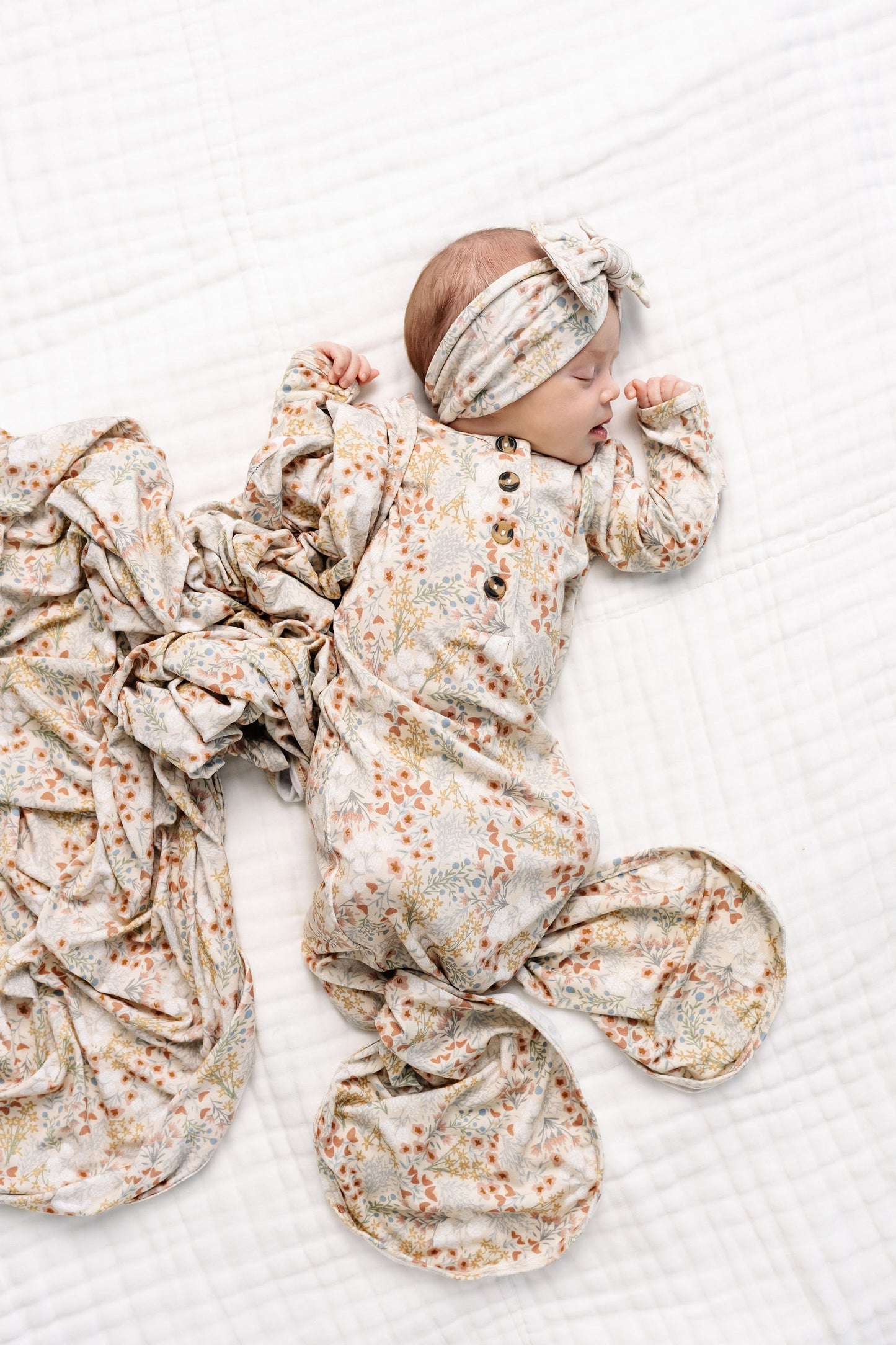 Pearl Newborn Headband Bundle (Gown)