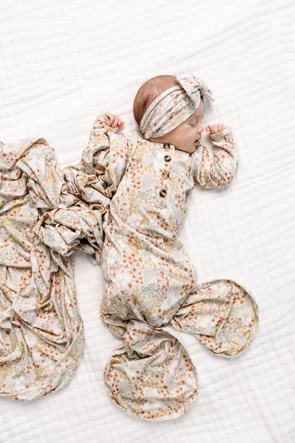 Pearl Newborn Headband Bundle (Gown)