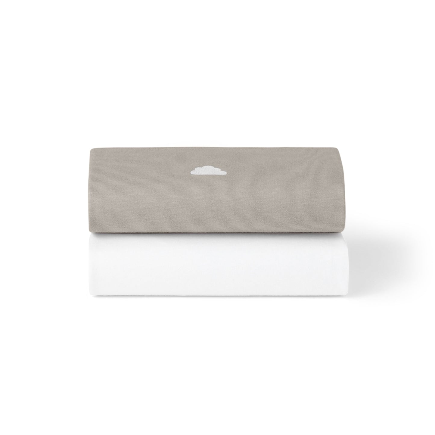 Bassinet 2 Pack Fitted Sheets - Gray Cloud