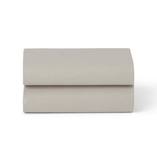 Snuz 2 Pack Fitted Sheets Bassinet - Grey