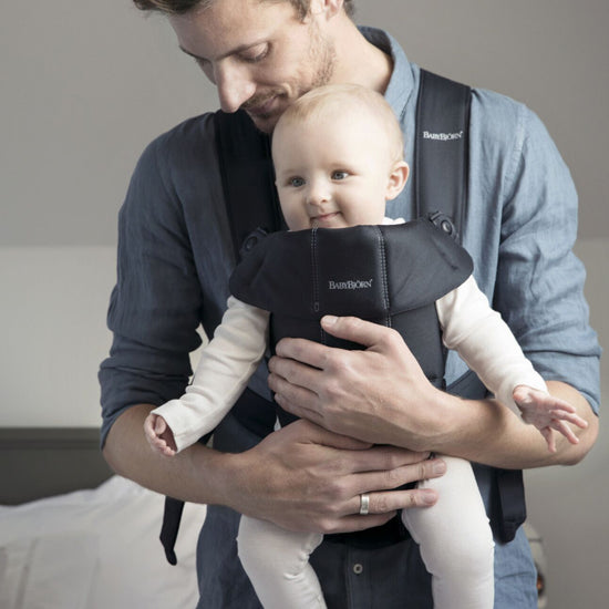 Baby Bjorn Baby Carrier Mini - Black Cotton gives you and your baby all of the support