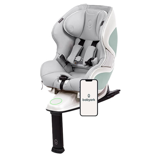 Babyark Smart Convertible Car Seat Hero Image in Eggshell White / Glacier Ice Seat