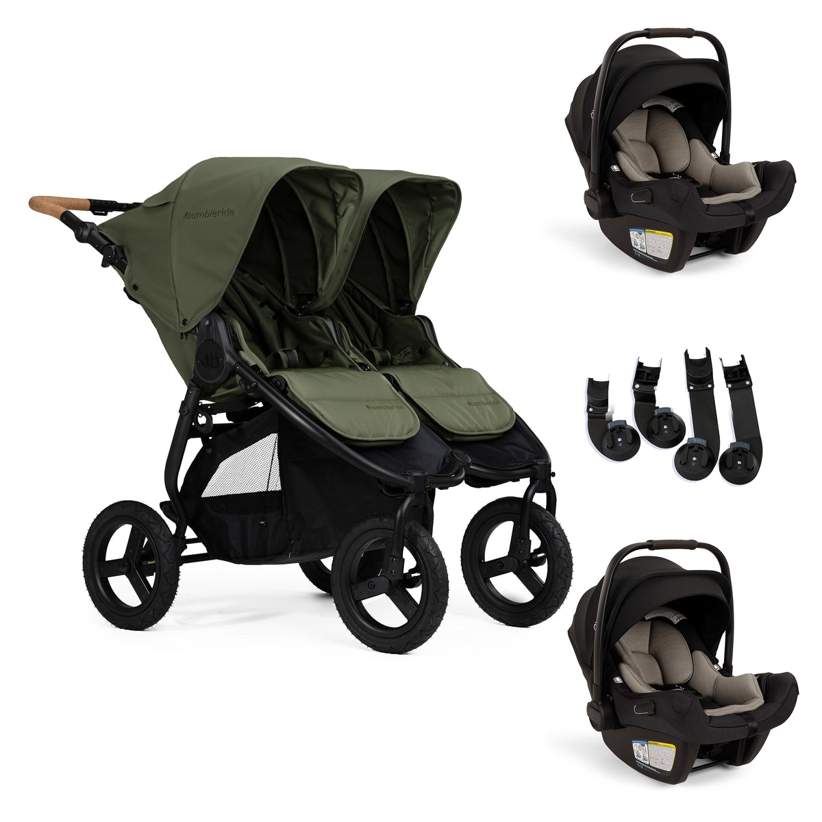 
Bumbleride Indie Twin + Two Pipa Aire Travel System