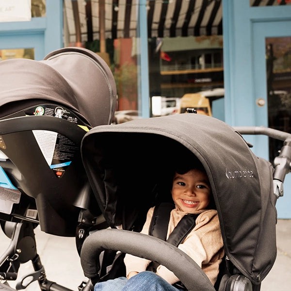 Bumbleride Indie Twin + Clek Liing Travel System Stroller Seat View