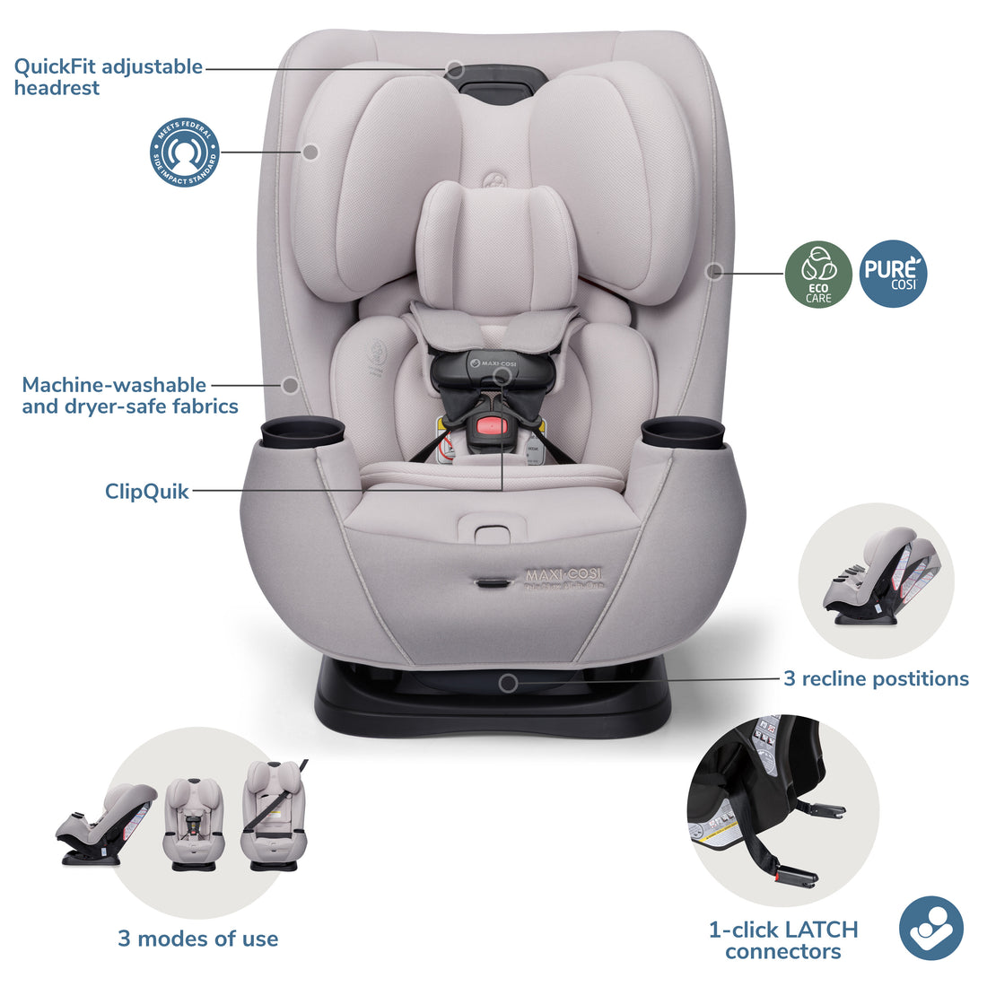 what prams fit maxi cosi car seat Maxi-Cosi Pria Max All-in-One Convertible Car Seat Caspian Caviar