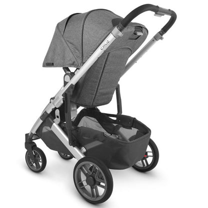 
back of Cruz v2 stroller open box