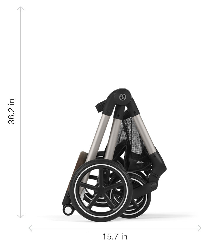 Eos Lux Stroller - Dimensions - Folded
