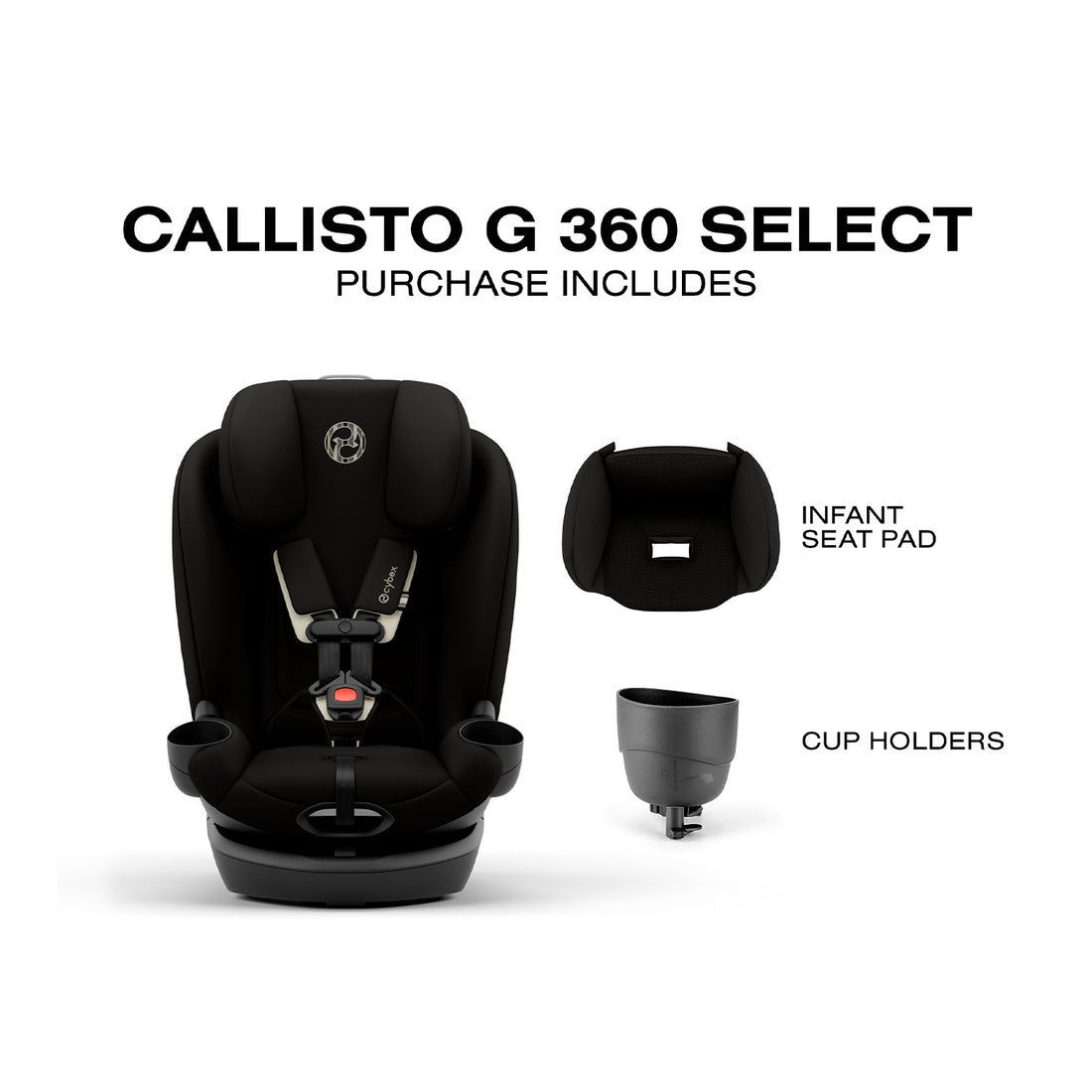 cybex convertible car seat Callisto G 360 Select Rotating All-in-One Convertible Car Seat by Cybex Grey