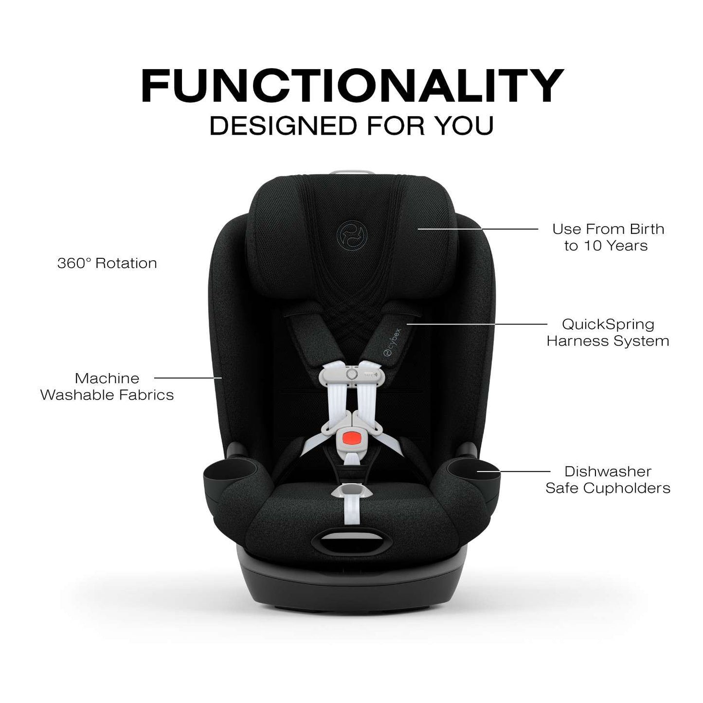 CALLISTO T 360 Rotating All-in-One Convertible Car Seat