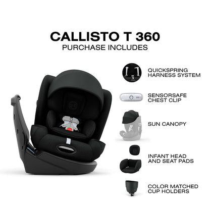 CALLISTO T 360 Rotating All-in-One Convertible Car Seat
